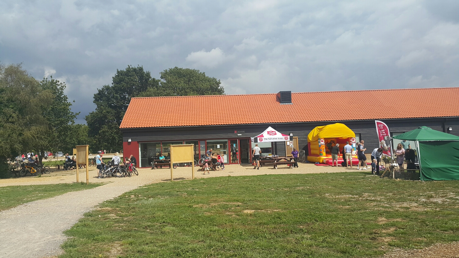 shop and facilities. Bike shop round the back