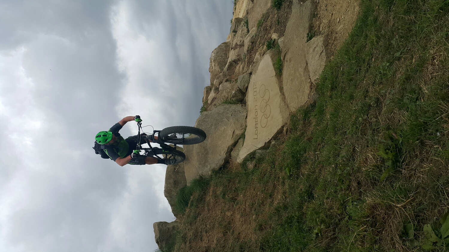 This is the Hardest bit on track. Steeper than it looks .