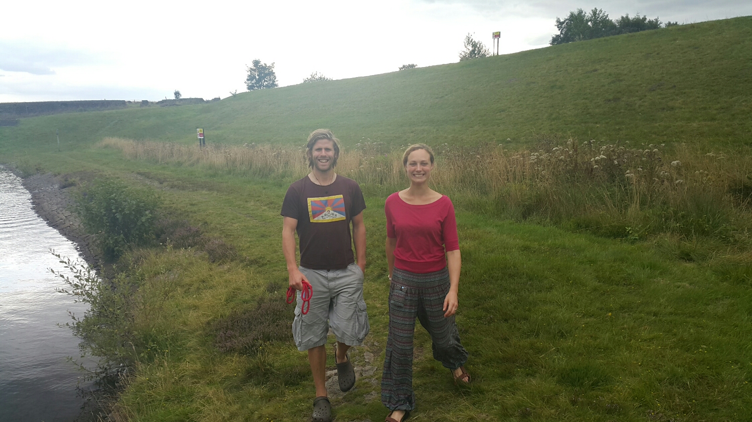 Out for a walk with Pete and Alice