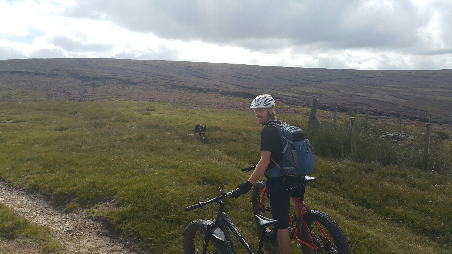 We then turn of the track and make our way up through the peat and heather 