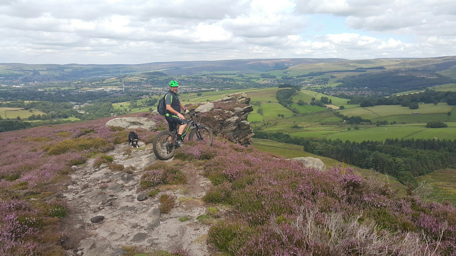 It's rocky sand stone or peat! View back over Glossip on the way down