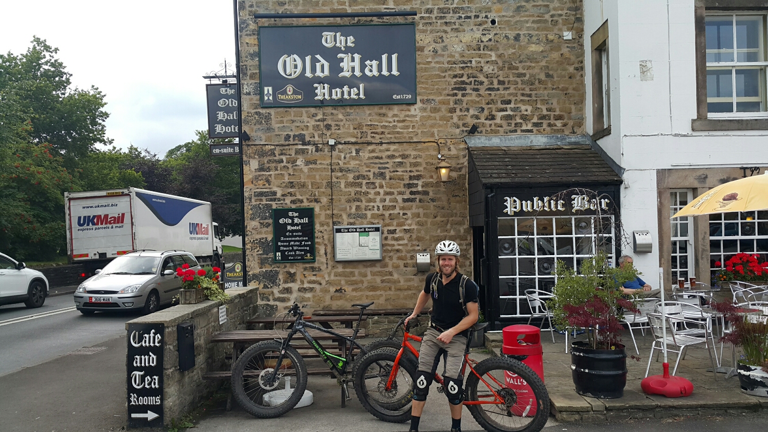 Ye Olde pub. Had to have a beer after the ride