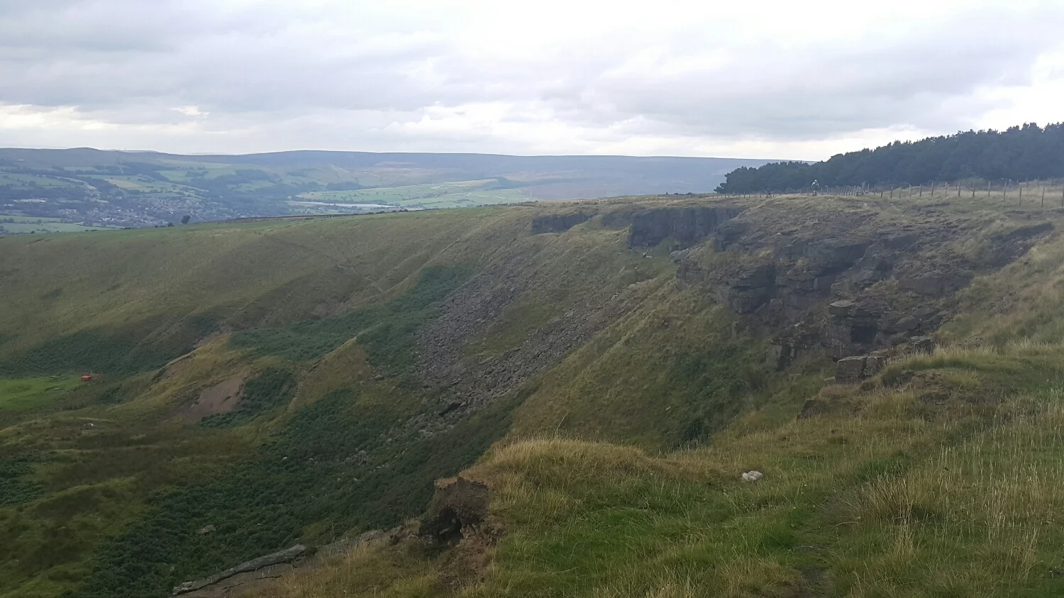Heading back home. Massive stone blocks coming away from the cliff.