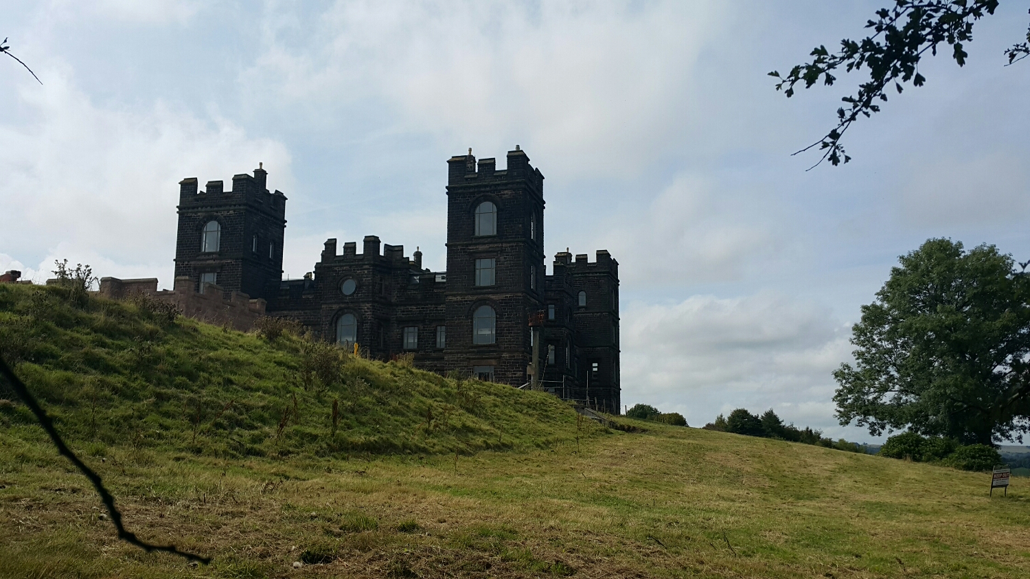 New local money allowed this modern rendition of a castle to be built on the hill behind Wins house in the 1800s. It is being renovated at the moment into flash apartments. 