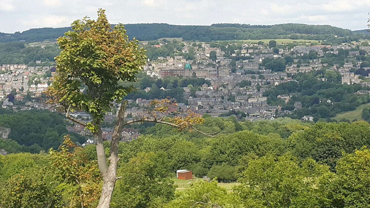 A view down over Matlock