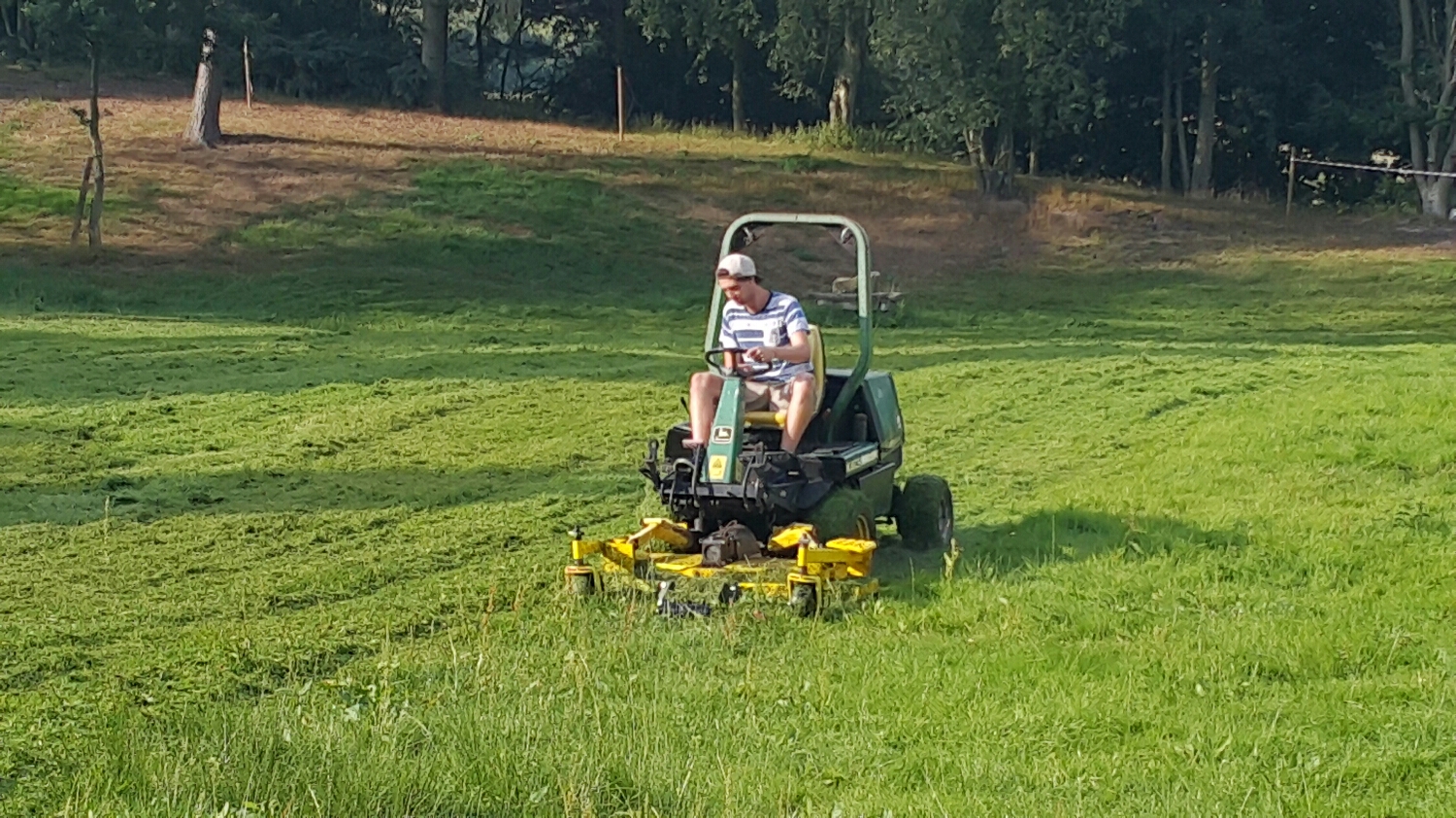 Ben getting some mower time sorting out the paddock.