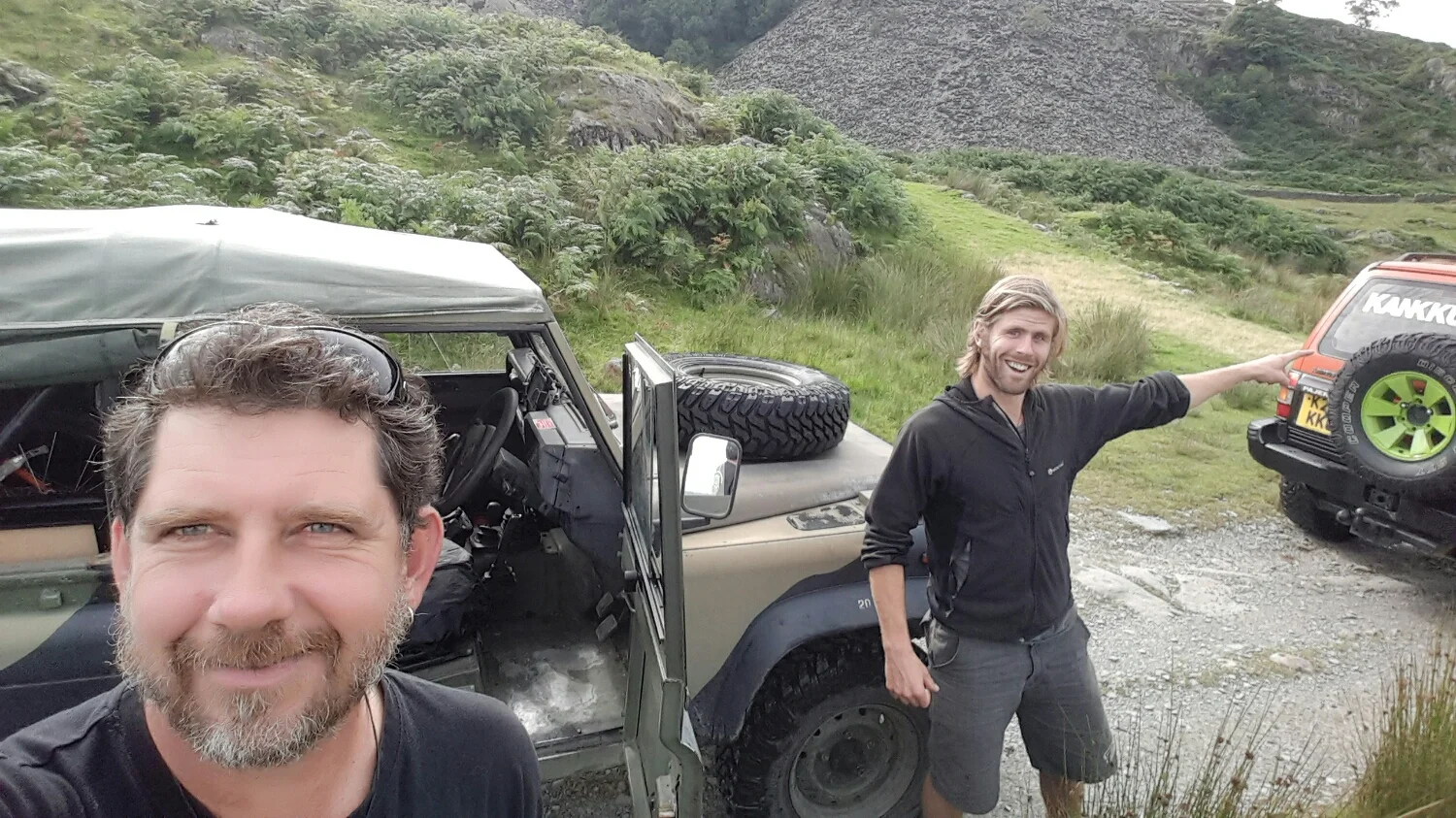 Kate had Pete and I take out a newly purchased defender 110 on a 2 hour tour to see how it would go.