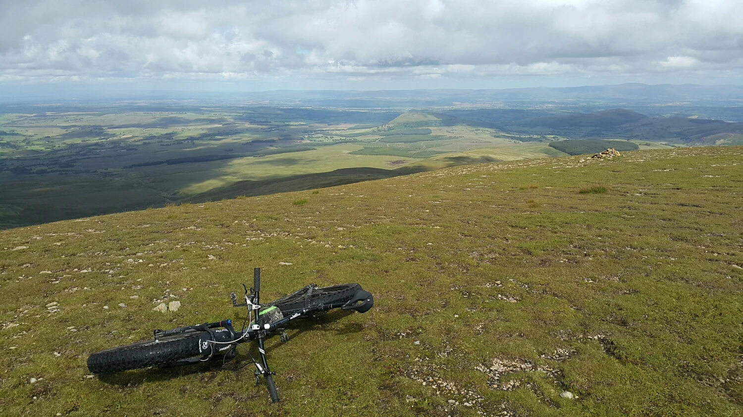 Looking back, it's a fair climb so far.