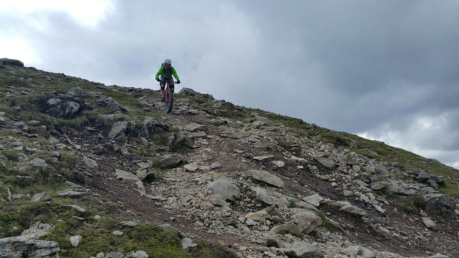 A long way up rewards you with a long way down. Riding this was so good, what Fat bikes Excell at. 