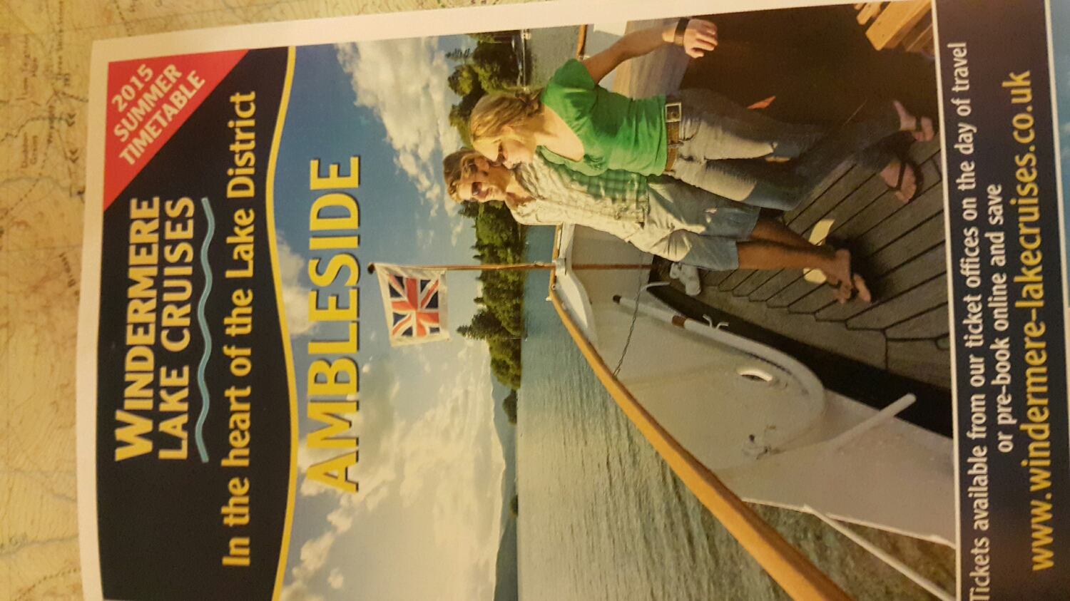 Pete the model pulled this brochure from the stand in the pub to show me. Look at the stars on the cover. Pete and Alice!!