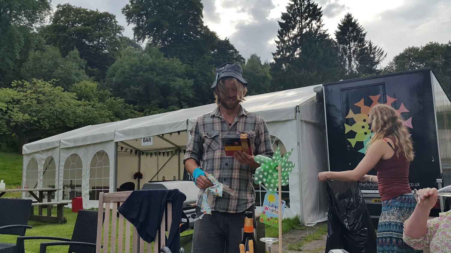 30 for 30. A nice lady brought Pete a present for each year on this planet. Nice hat and wind mill Mr Pete.