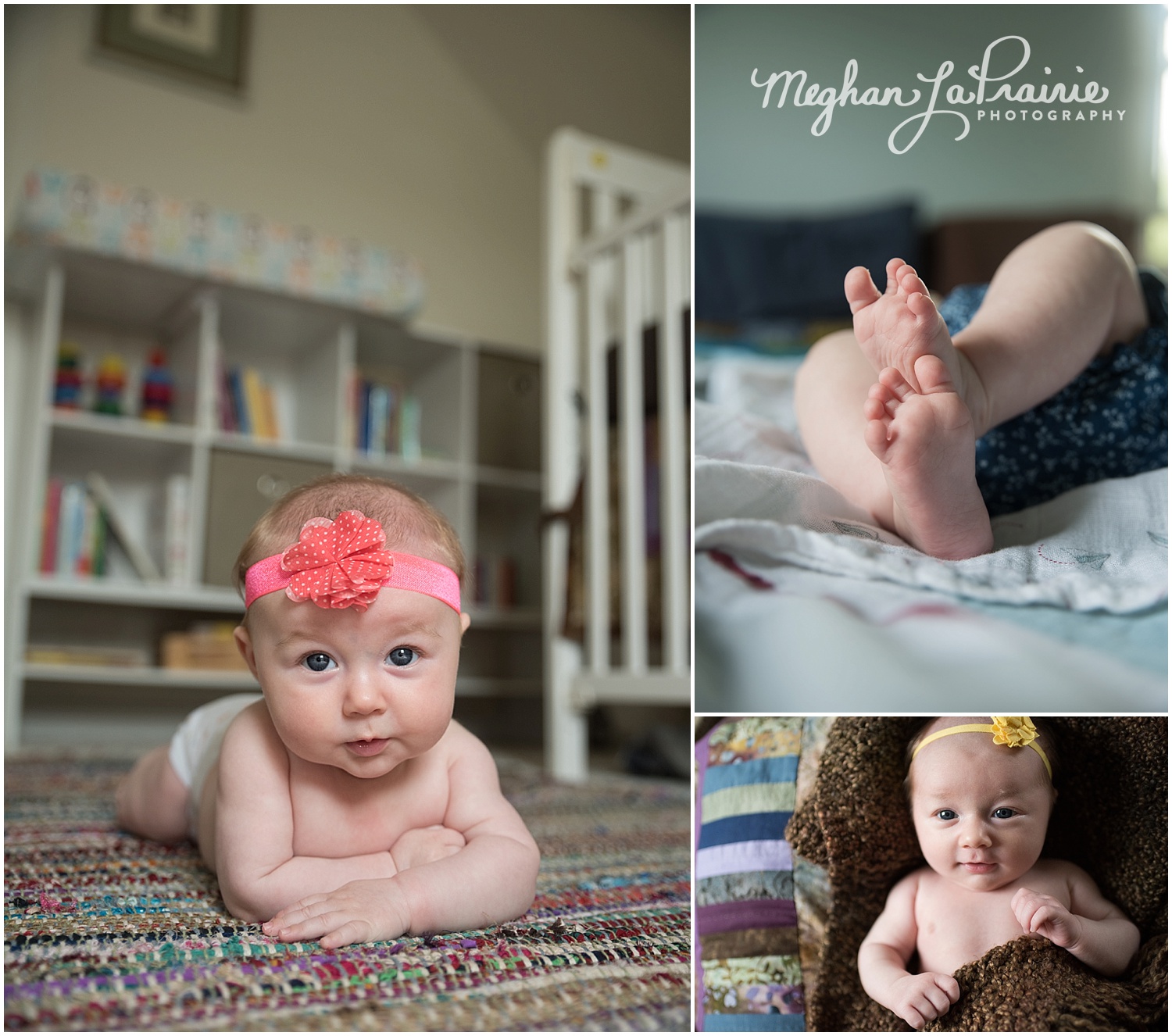  (3 weeks old, above right) and (3 months old, top right and bottom left)