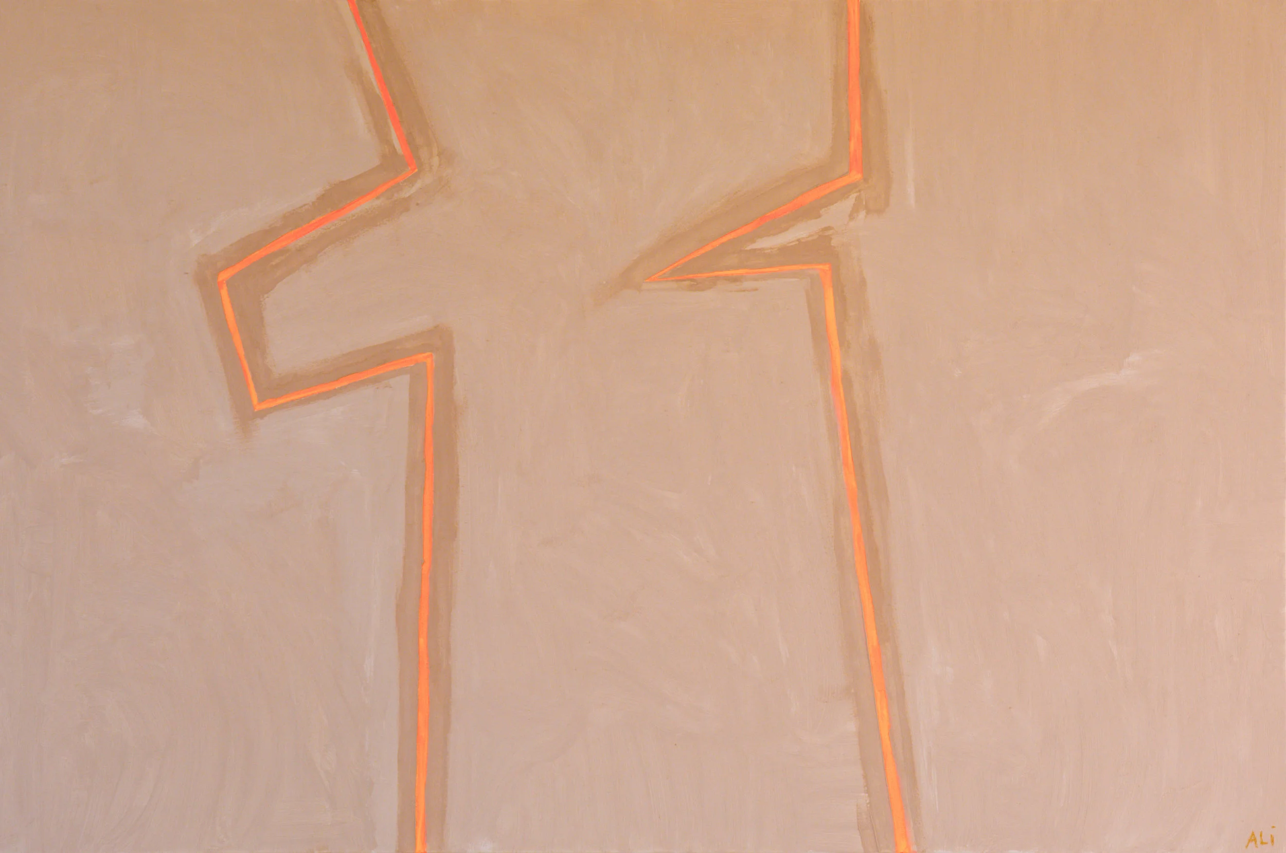 Icons Clay, Pigment, and Acrylic on Canvas 48" x 72" $5400