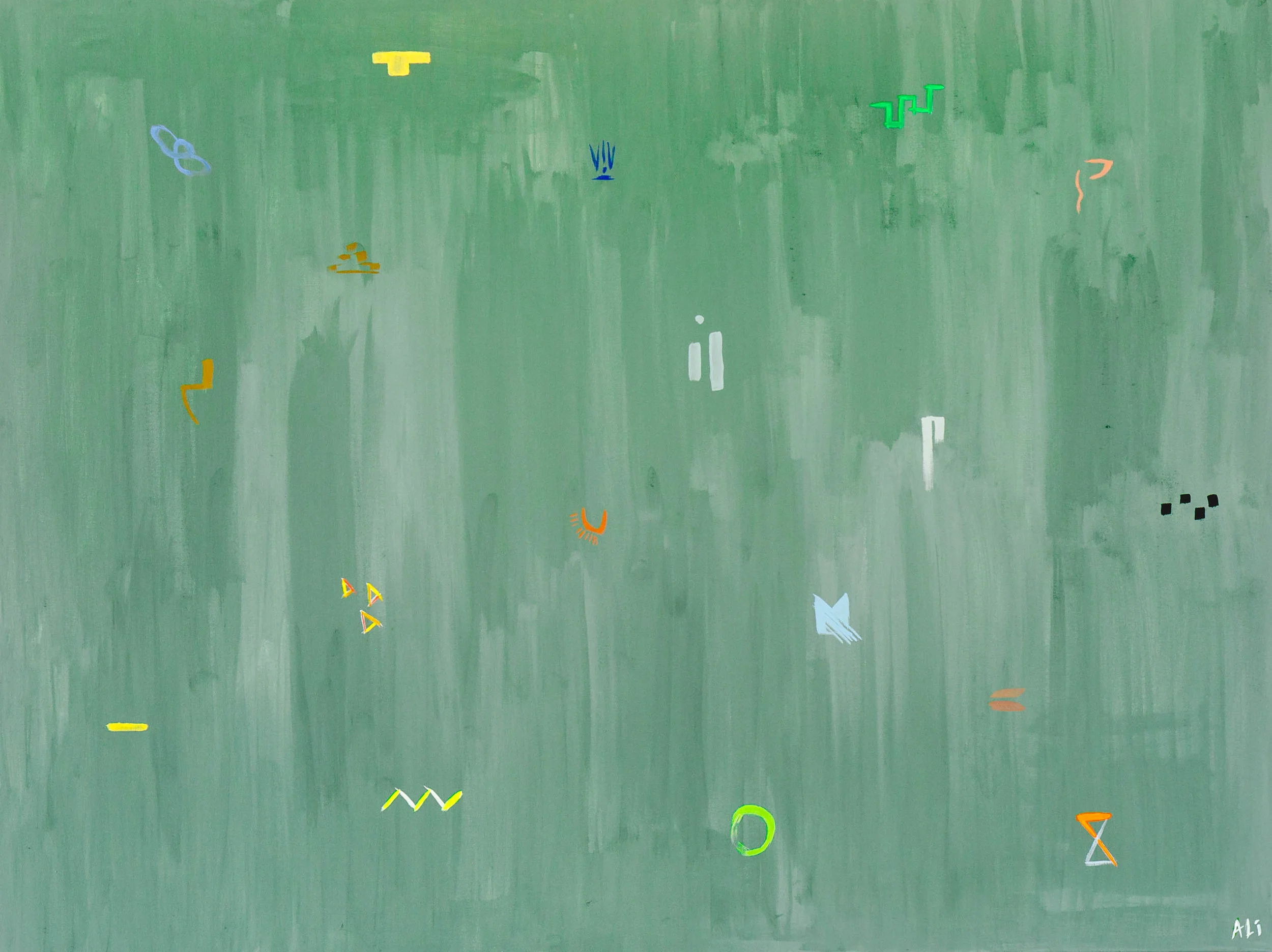 Nomadic Idols Pigment and Clay on Canvas 36" x 48" $3200