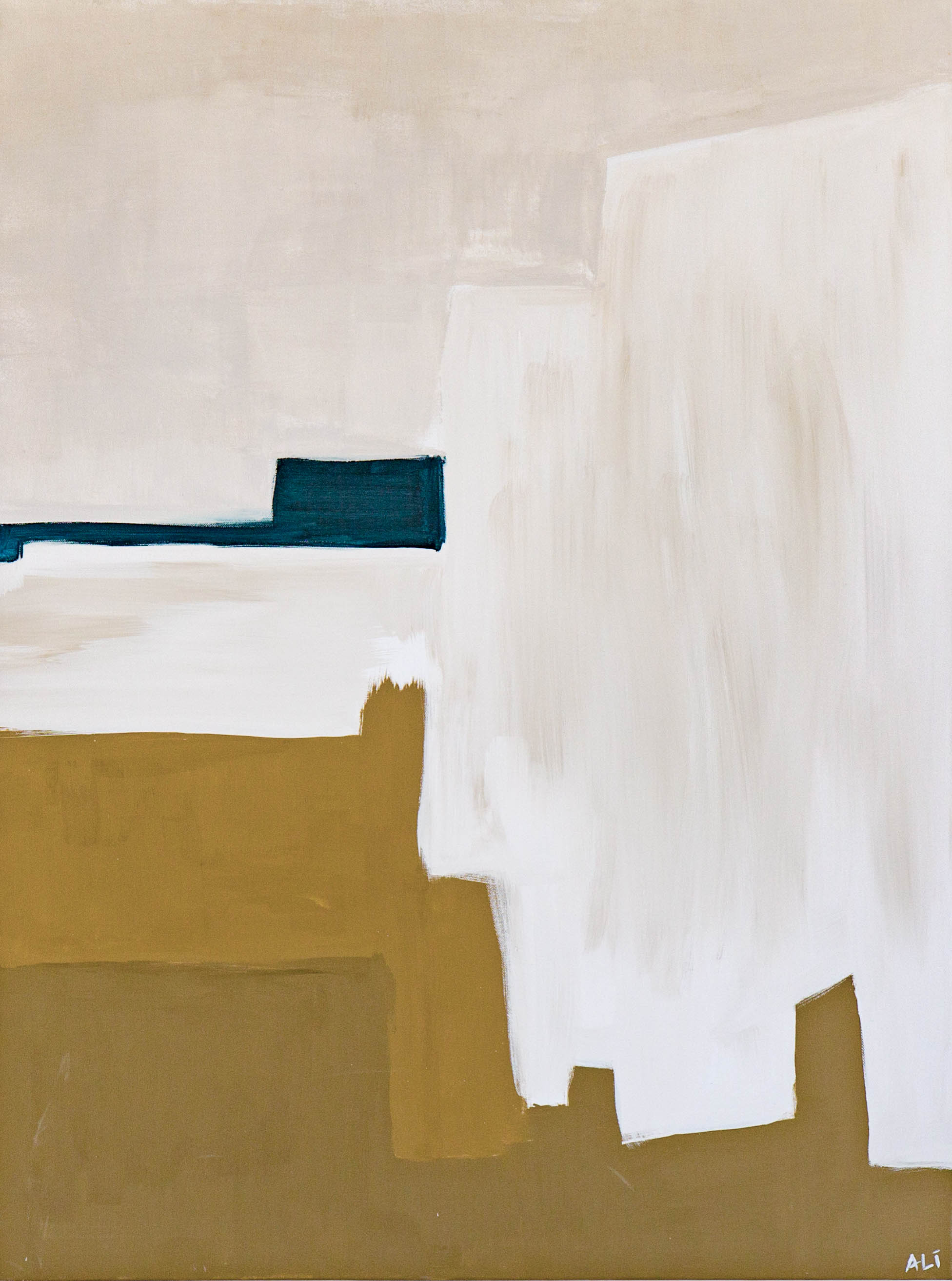 Desert Ciel Clay, Pigment, Acrylic and Oil on Canvas 48" x 36" $3200