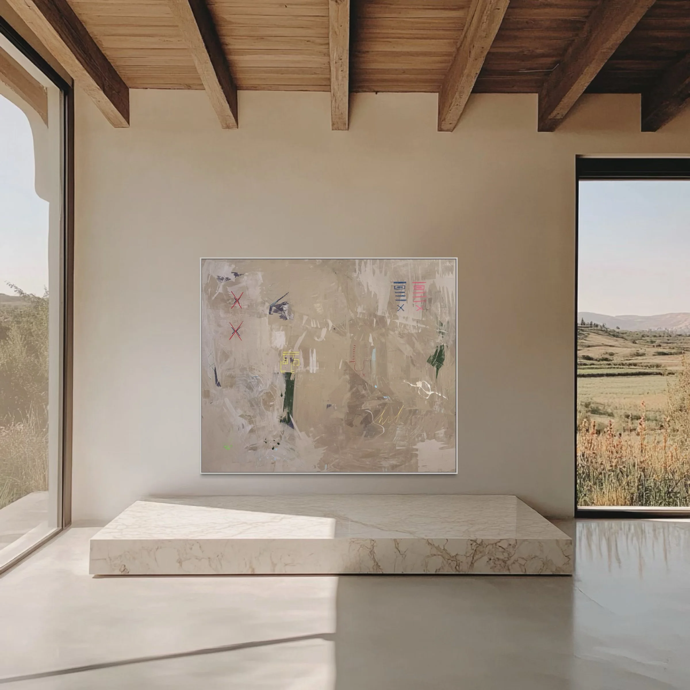 Ali Beletic, 67_ x 80_monument in edge, studio 1.jpeg