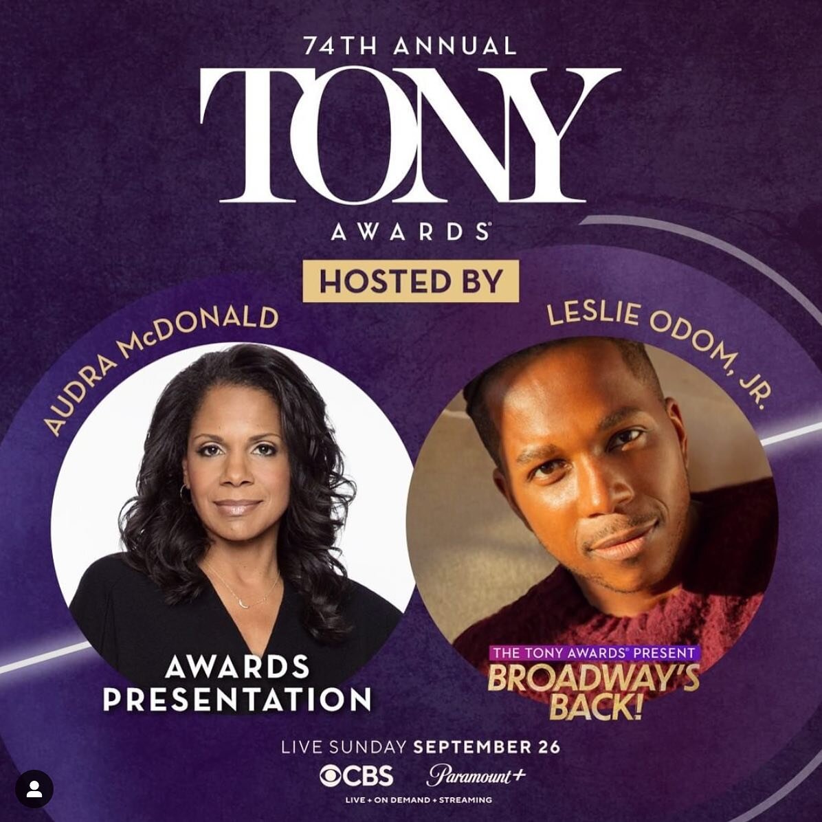 We&rsquo;re following the Tony Awards tonight!!!
