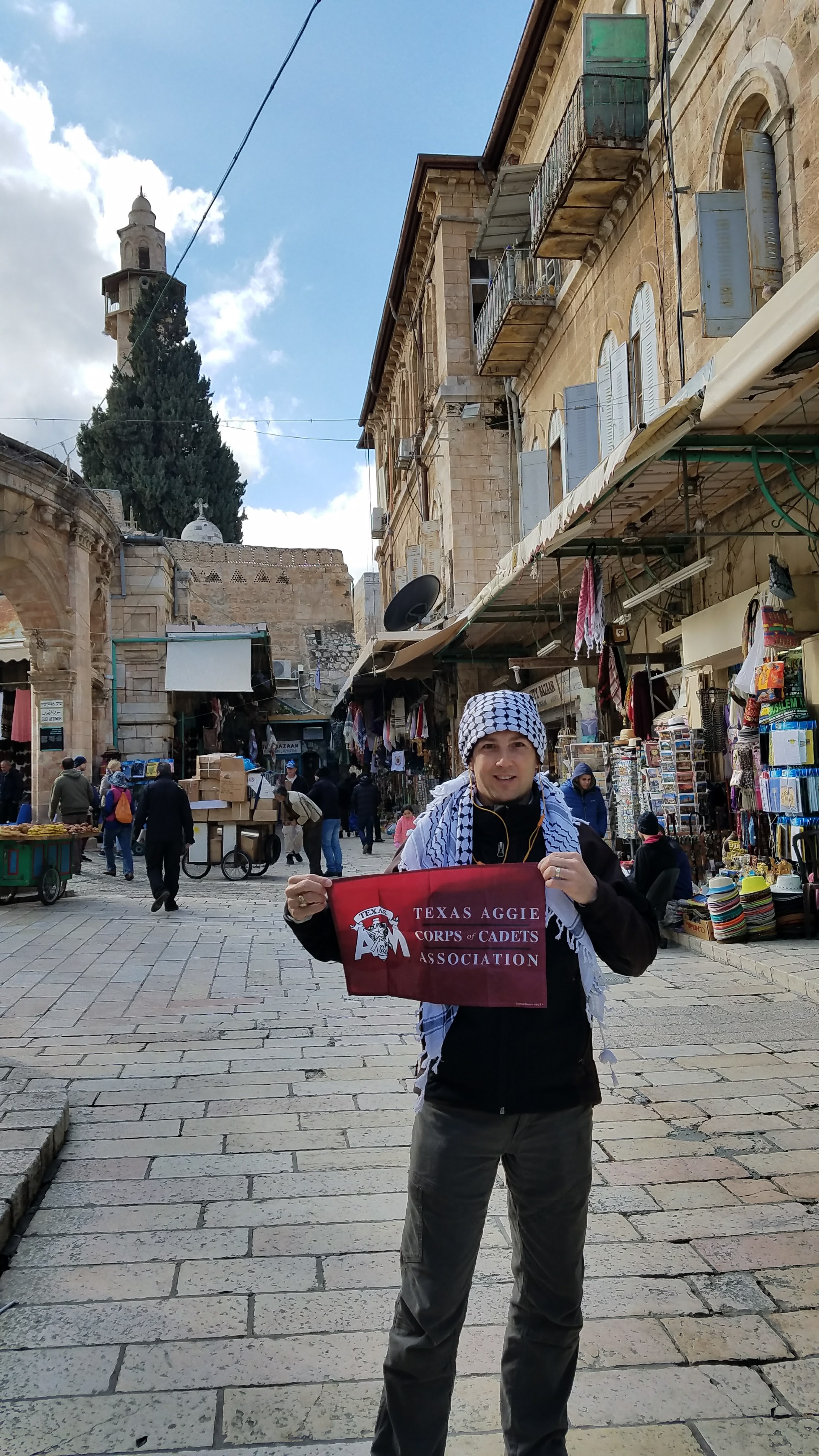 Eric Wylie ’93 in the market in Jerusalem on a weeklong trip to Israel, Spring 2018.jpg