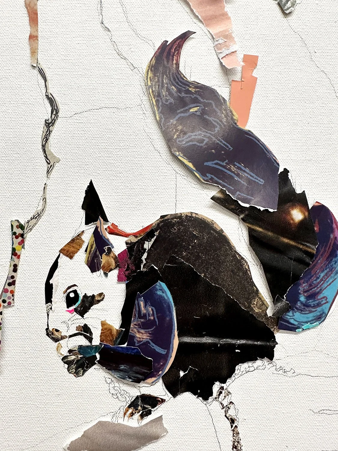  detail “Lady with Squirrel (after Holbein)” 