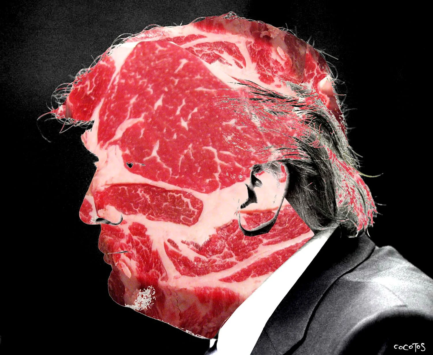    Meathead    2016  digital collage 
