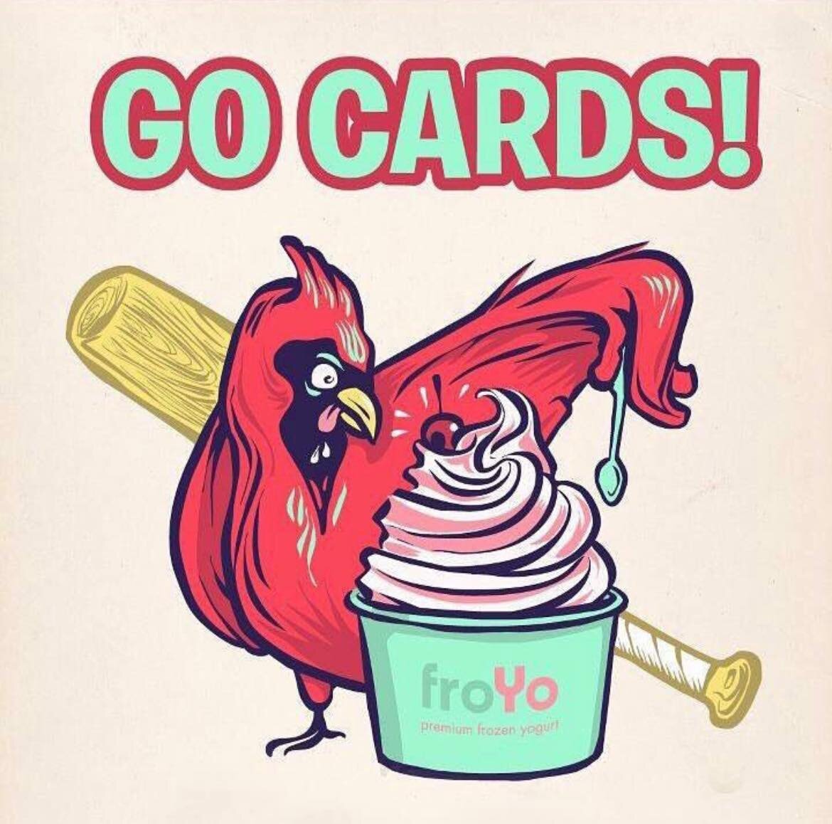 ⚾️🍦 Score 15% Off on Home Opener Day!🍦⚾️ 

Today's the day, Cardinals fans! Show your team spirit by wearing your Cards gear and enjoy 15% off your froyo. Let&rsquo;s celebrate the home opener together with a sweet win! 🎉

#GoCardinals #FroyoForFa