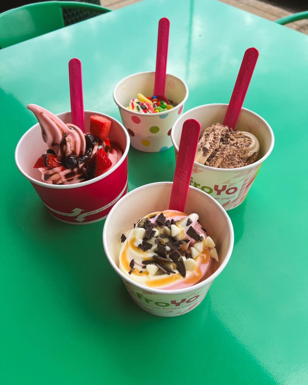 🌸 Celebrating the sweetest moments with the sweetest moms! Treat your mom to a delightful froyo today and make her day as special as she is! Buy two cups and get 10 oz off a cup &mdash; because today, every swirl is a token of love! 💕 #MothersDayTr