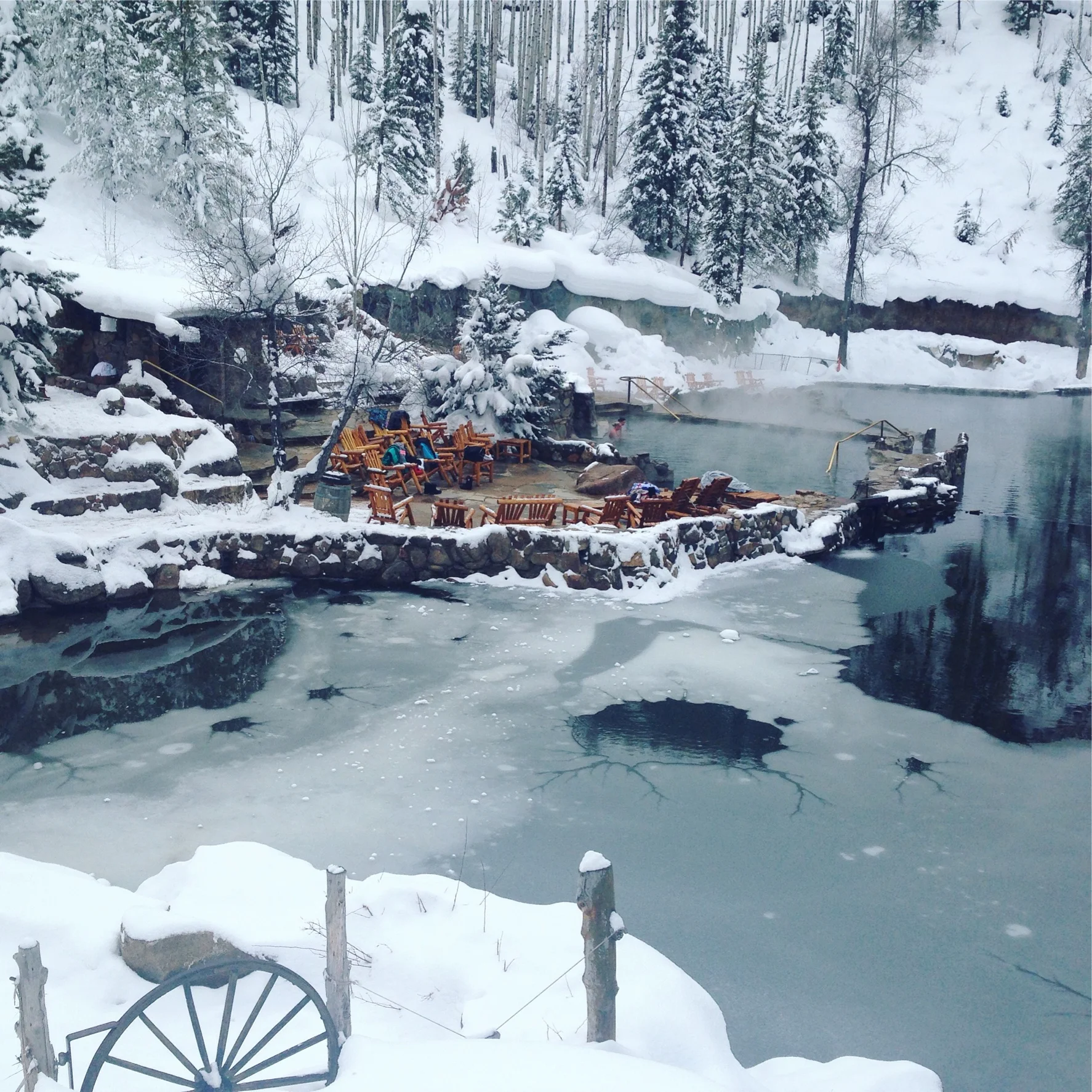 A spectacular mineral spring. Photo by the fabulous Lindsay Faloon of SH Worldwide . 