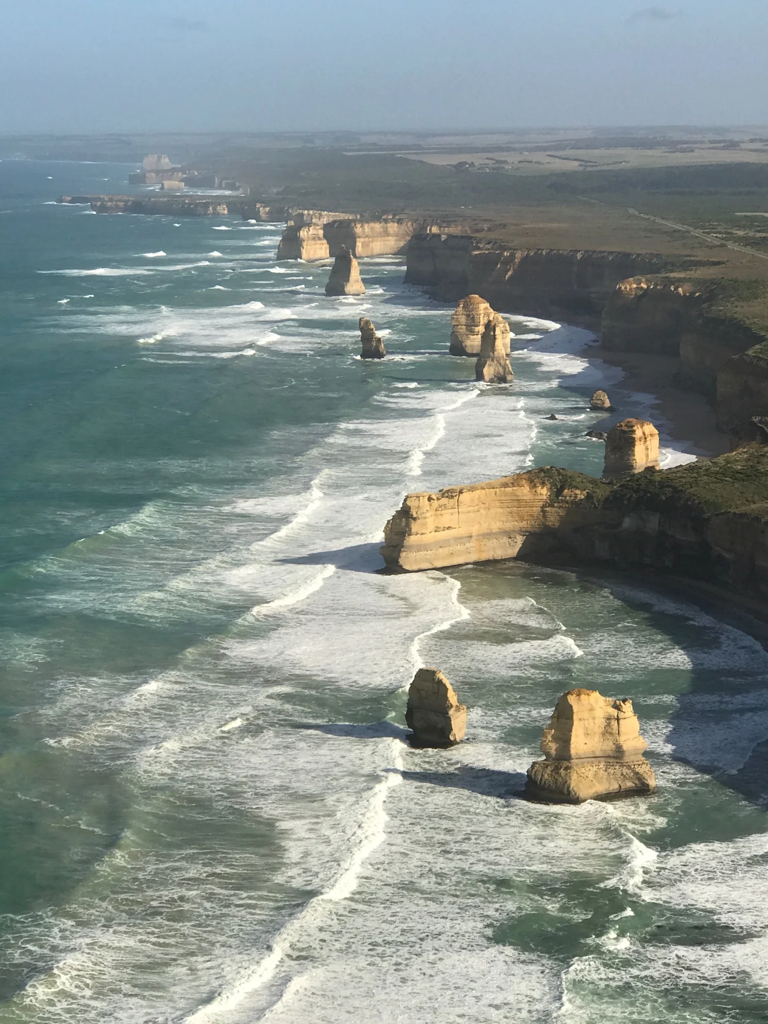 The Great Ocean Road by helicopter. 