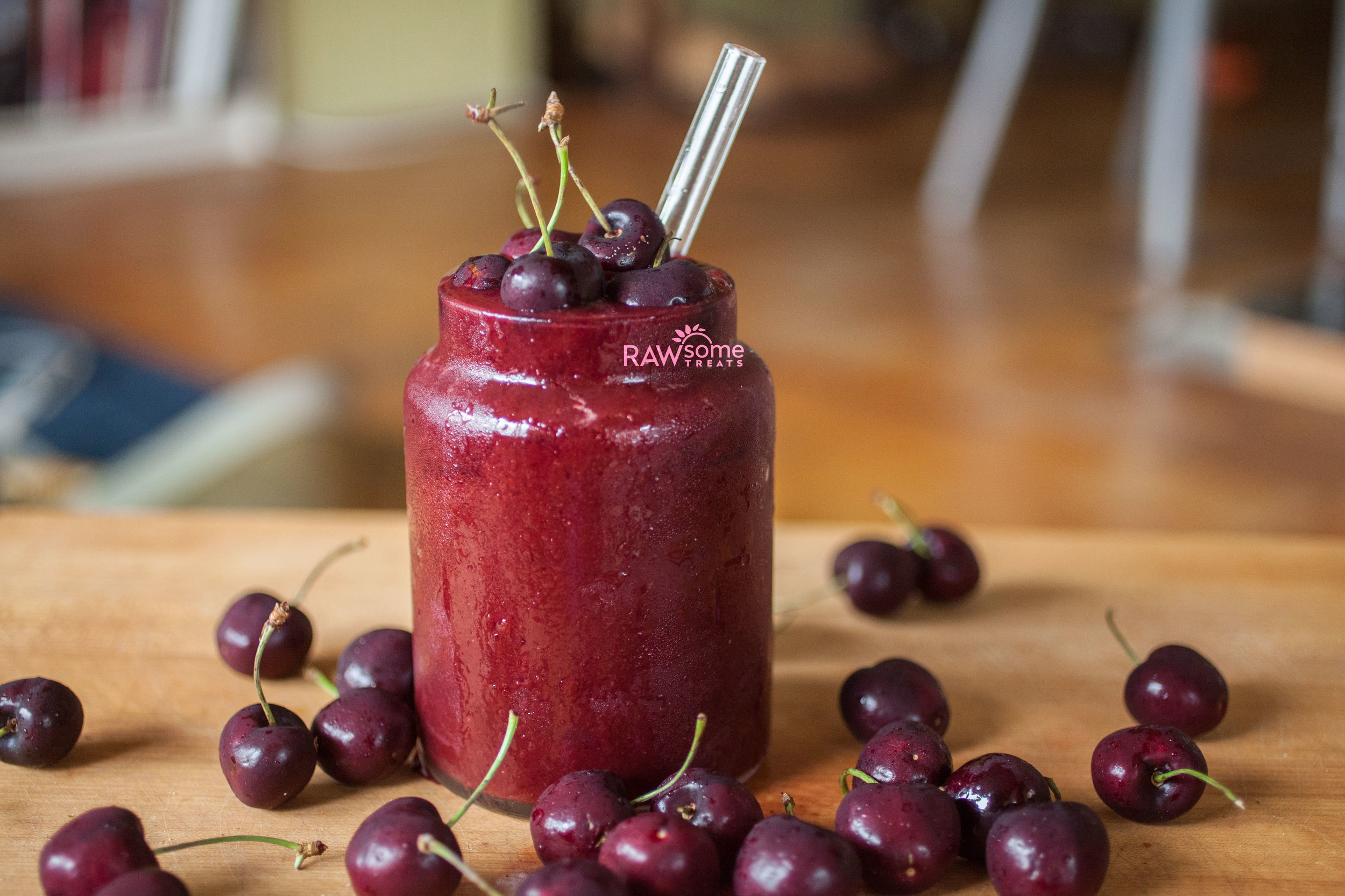 Watermelon Cherry Smoothie