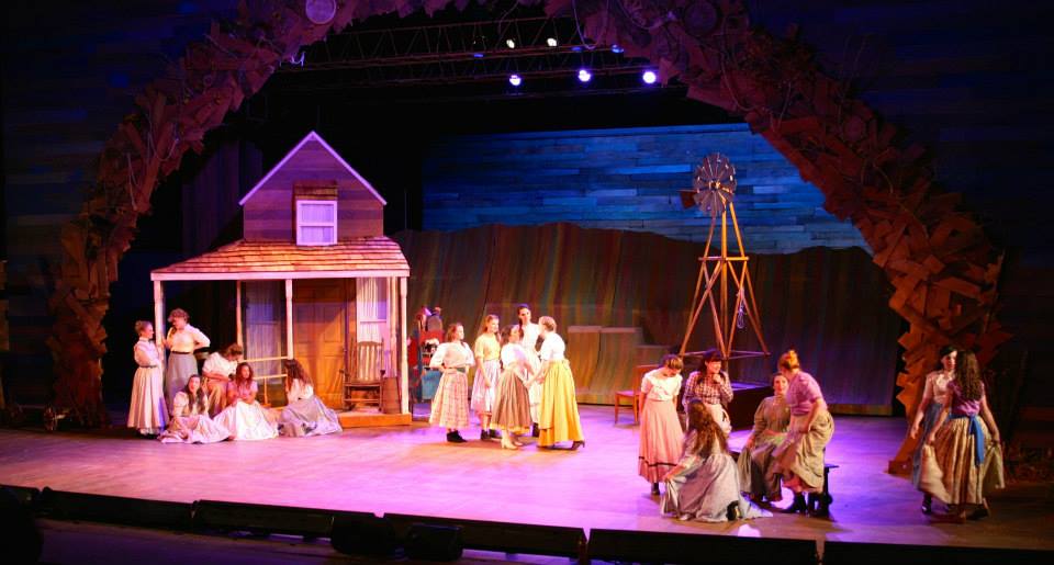 This is a picture from a recent rendition of the hit musical, Oklahoma. 