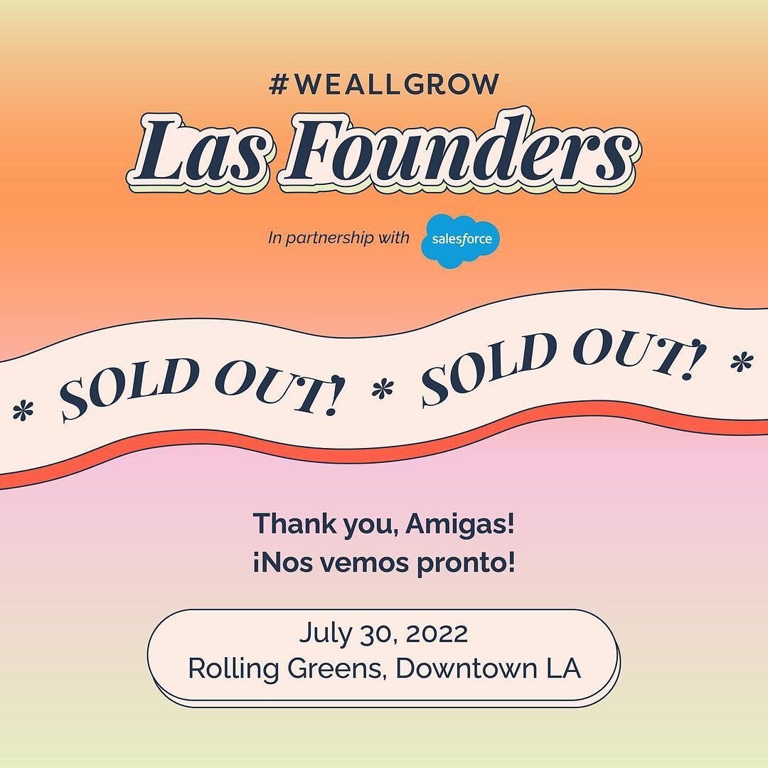 An event only team @weallgrowlatina could id&eacute;ate and produce with such intention! It&rsquo;s happening!!! Las Founder&rsquo;s here we come! 🎉🎉✨💪🏽
