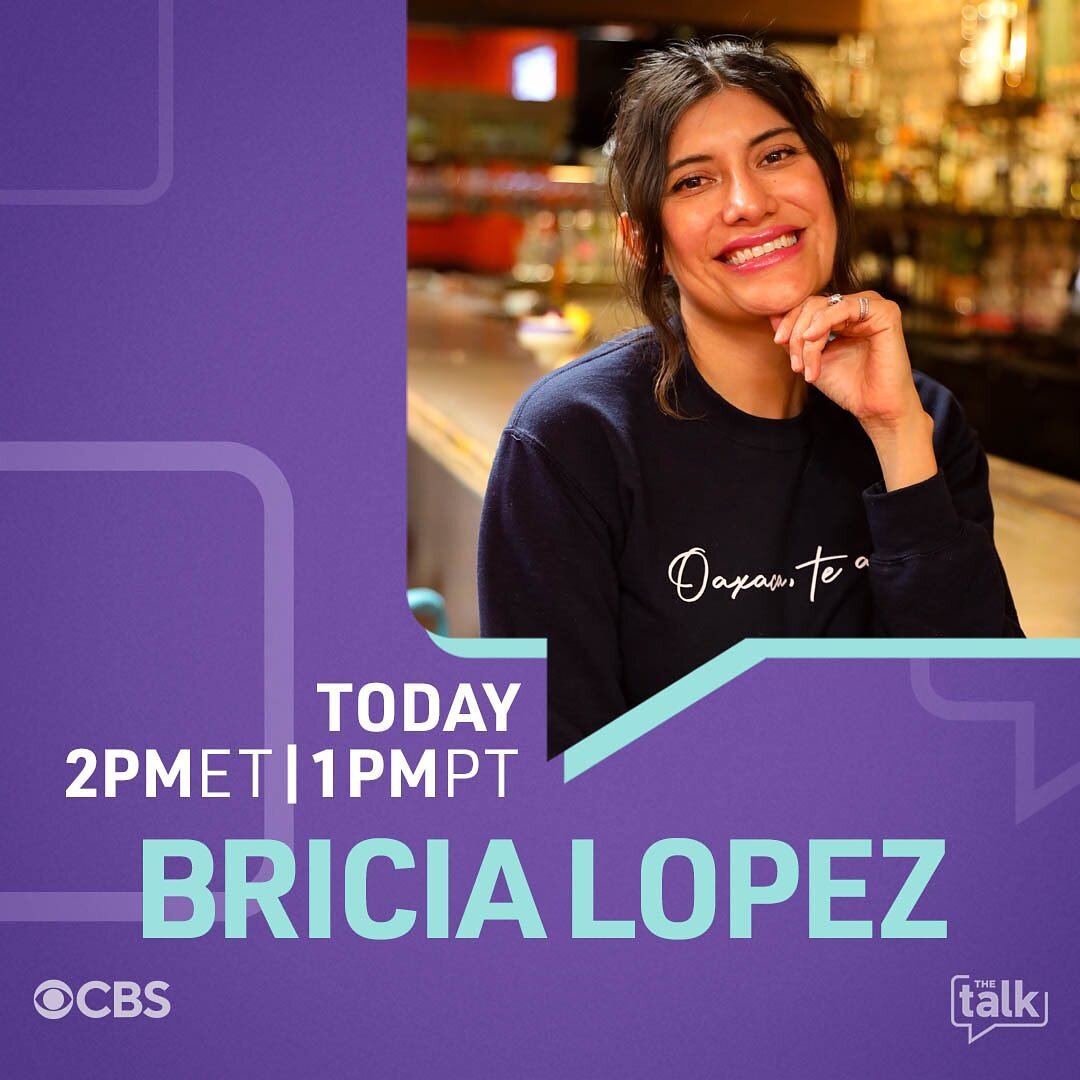 Catch @bricialopez cooking up a storm TODAY on @thetalkcbs! 🎉 11am EST / 1pm PST