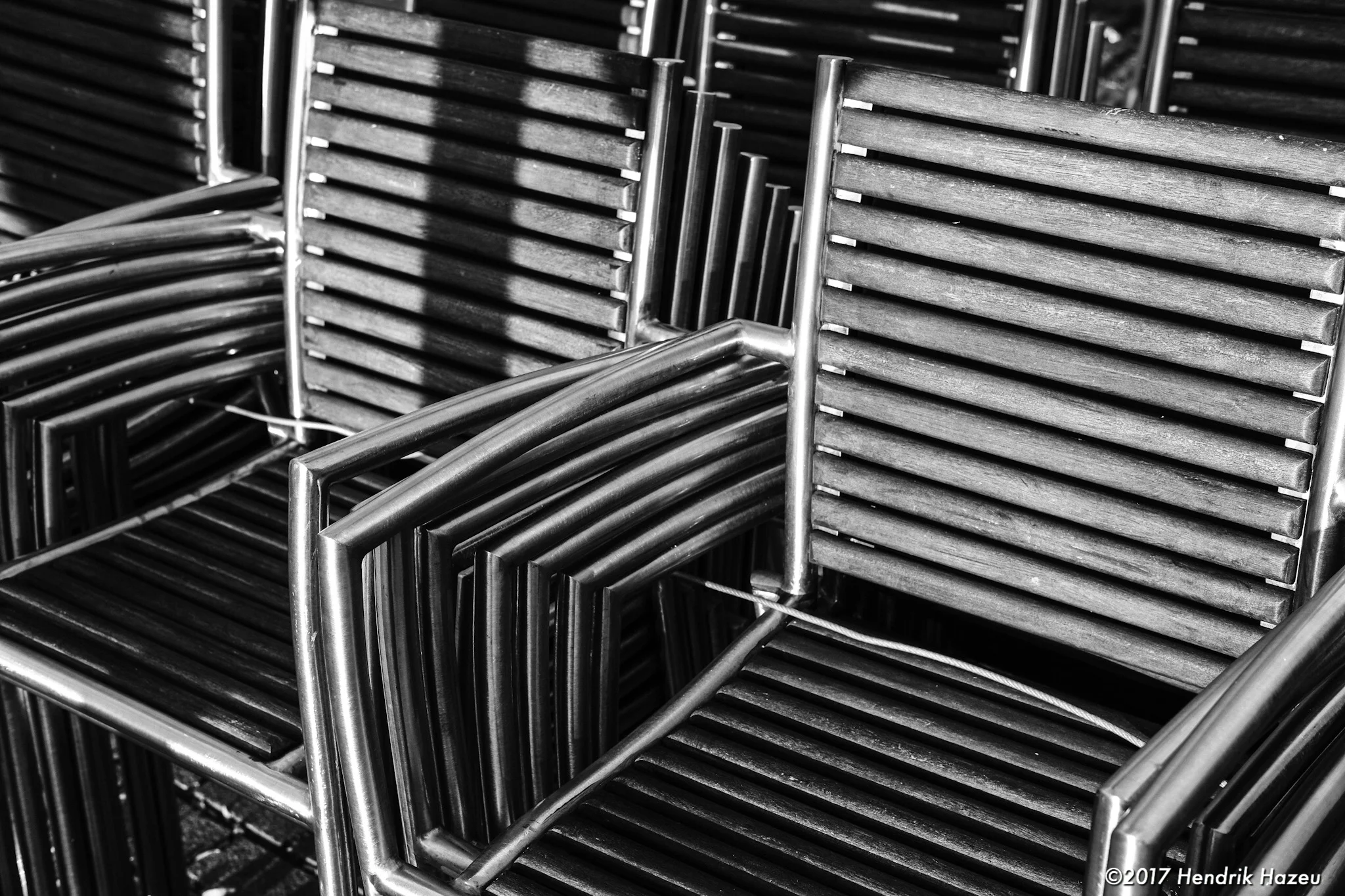 Chairs. Infinitely stacked, ACROS JPEG, processed with Lightroom CC mobile