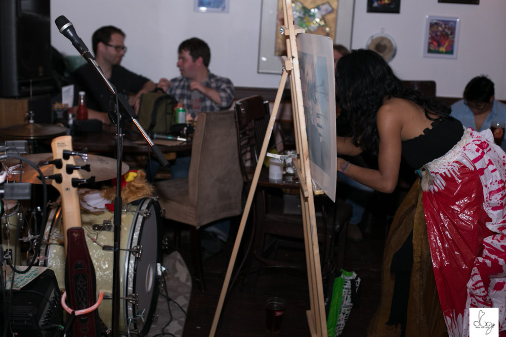 photos of me doing art by: Brandi Van Haren