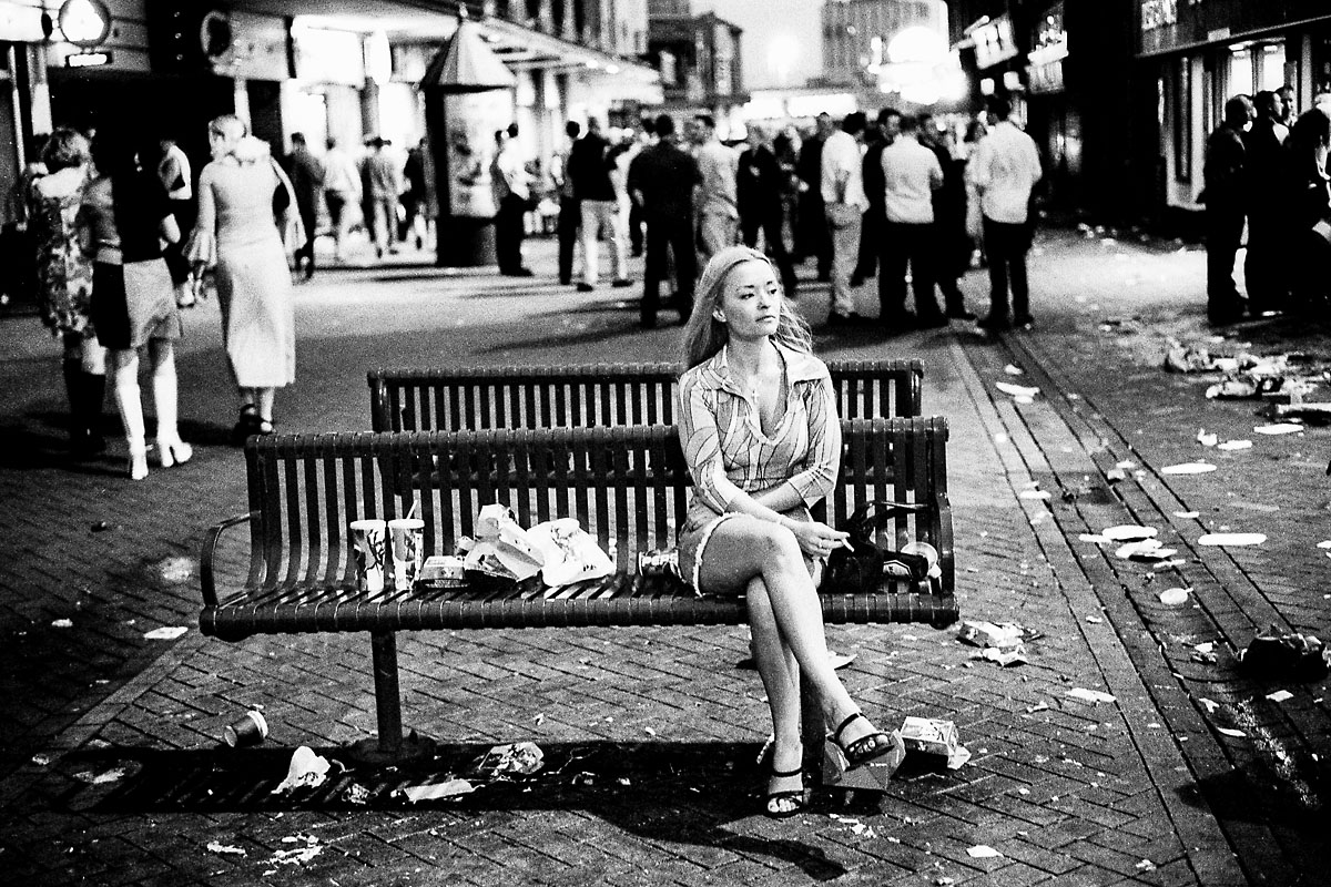 Girl on bench, Blackpool