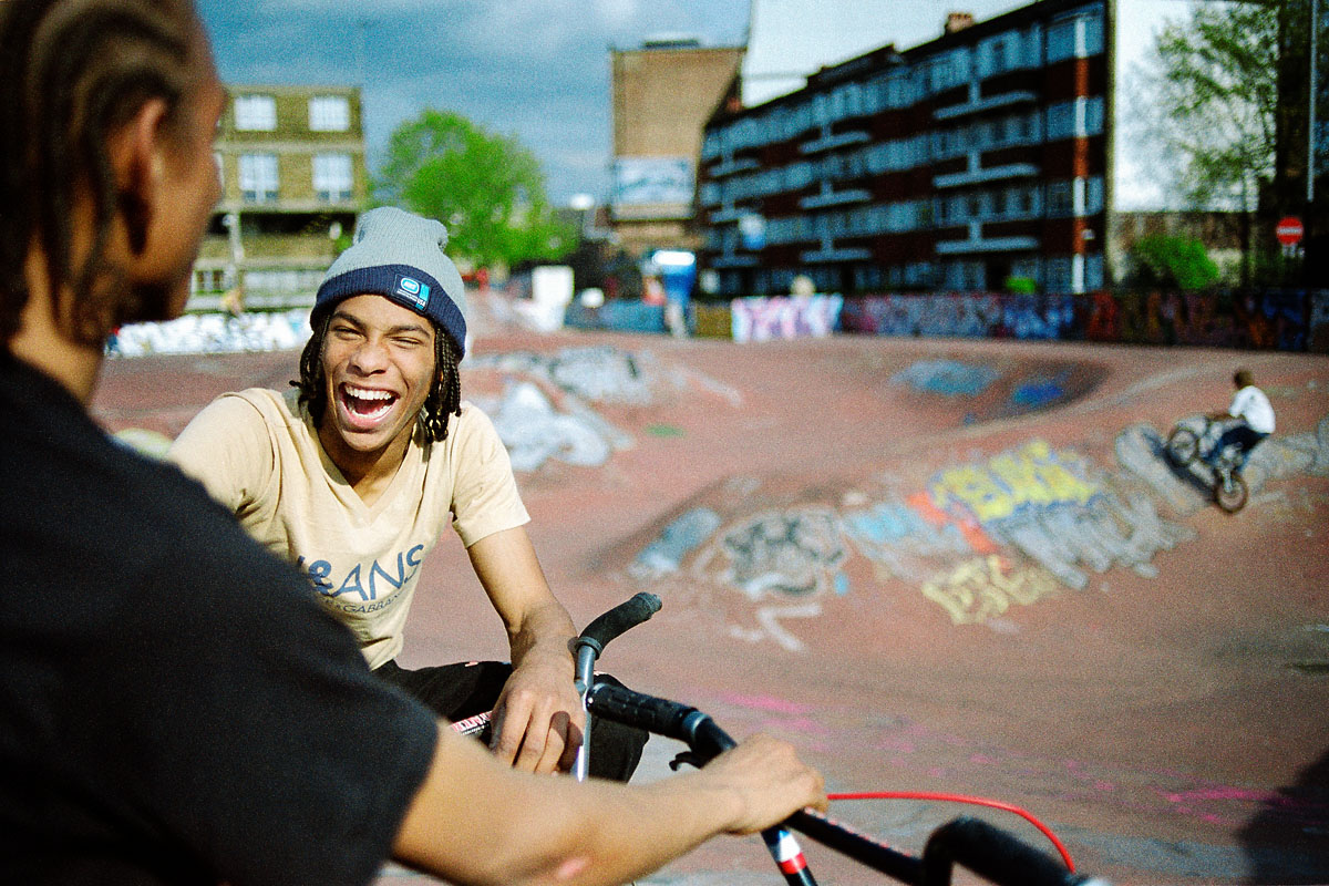 BMXers, Skate Park, Brixton, London