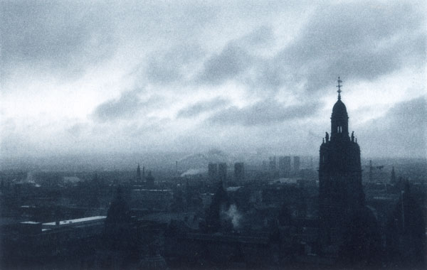 Snow Clouds, photopolymer gravure