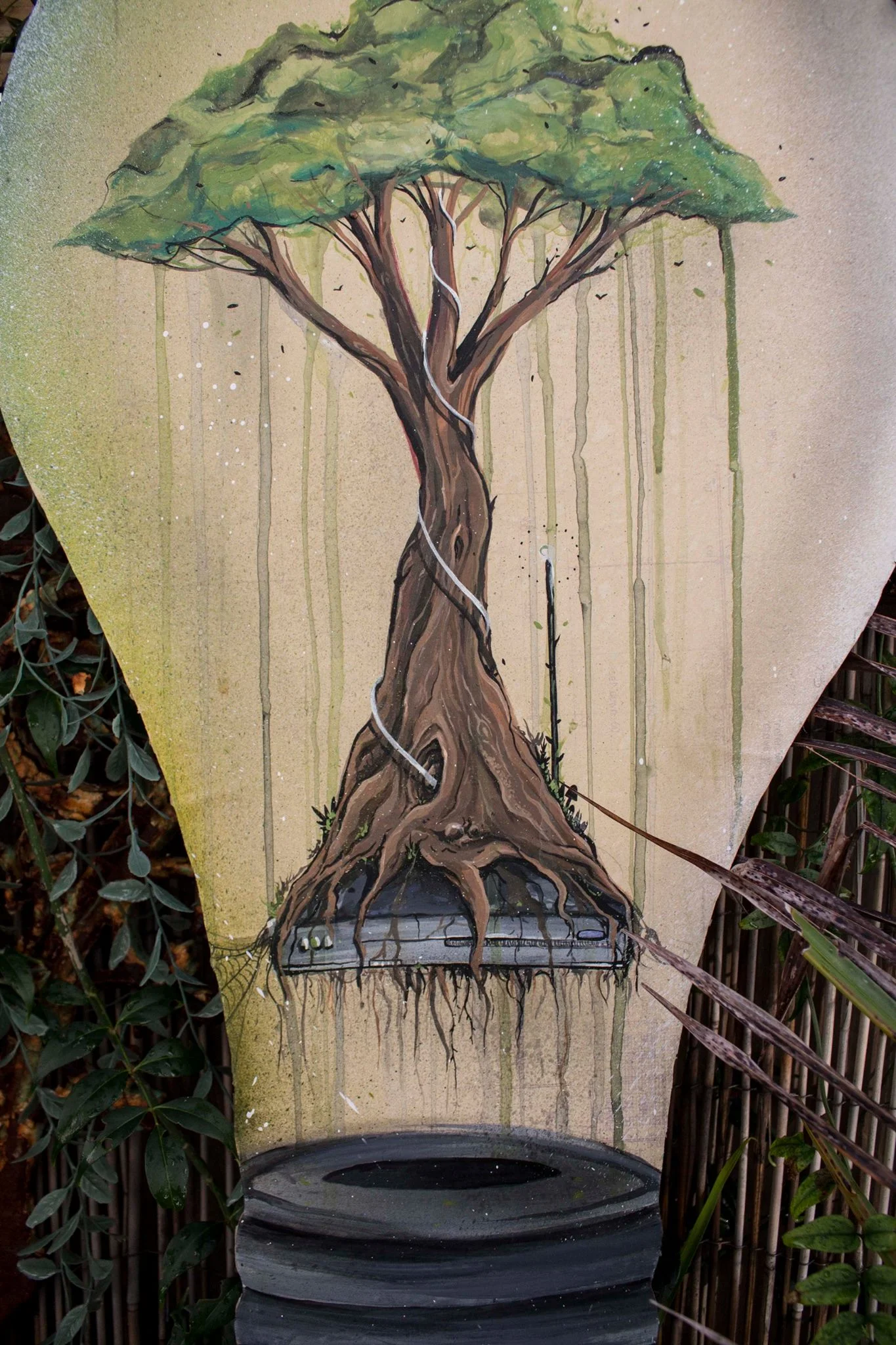 NO WIFI - Acrylic on cardboard