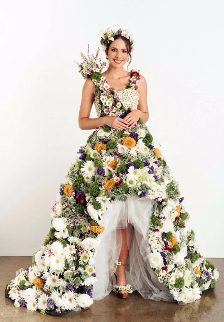 Zyrtec flower dress for Johnson & Johnson campaign