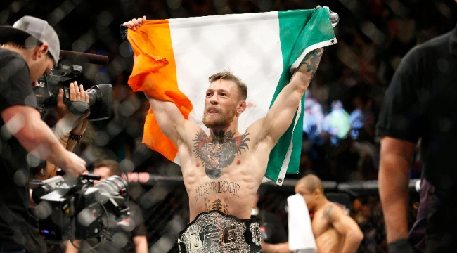 Research carried out by Onside showed The Notorious was ranked only behind Brian O’Driscoll, Paul O’Connell, Katie Taylor, Roy Keane and Rory McIlroy in terms of Ireland’s greatest sporting achievers.