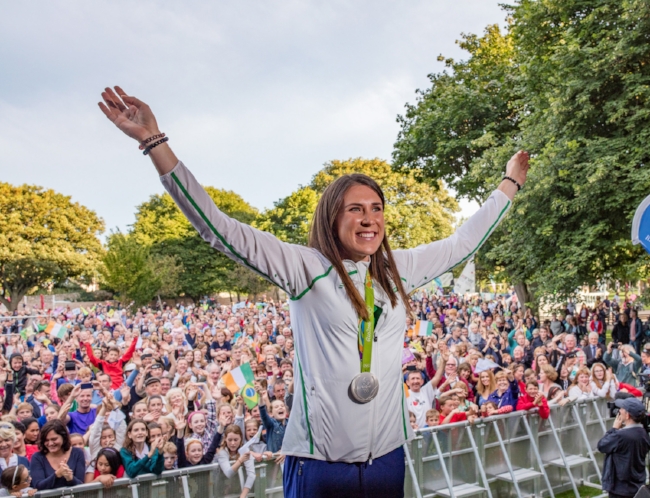 24/8/16 Annalise Murphy, silver medalist in sailing at the Olymp