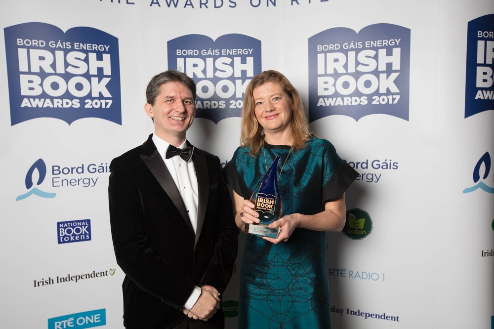 28/11/2017 NO REPRO FEE.
Pictured at the Bord Gáis Energy Irish Book Awards which took place on Tuesday, 28th November in The Clayton Hotel, Burlington Road were John Trainor (CEO of Onside) and Arrabella Pike
Celebrating its twelfth anniversary this year, the Bord Gáis Energy Irish Book Awards has become the major event in the literary calendar with some of Ireland’s, and indeed the world’s, most recognised authors gathering together in a spirit of camaraderie and friendly competition to celebrate the success of the past year.
This year, over 50,000 readers and book lovers made their voices heard and voted to select the winners in each category.
The awards ceremony was presented by Keelin Shanley accompanied by green room presenter Evelyn O’ Rourke. Highlights from the awards ceremony including exclusive back stage interviews will be broadcast during the primetime slot of 9:30pm, the night following the awards, on Wednesday, 29th November 2017.
www.bgeirishbookawards.ie
#BGEIBA
@BGEIBAS
For further details, please contact:
Breda Brown / Aisling Hinchy
Unique Media
01 5225200/ 087 6966 884 (AH)
Pic: Patrick Bolger Photography