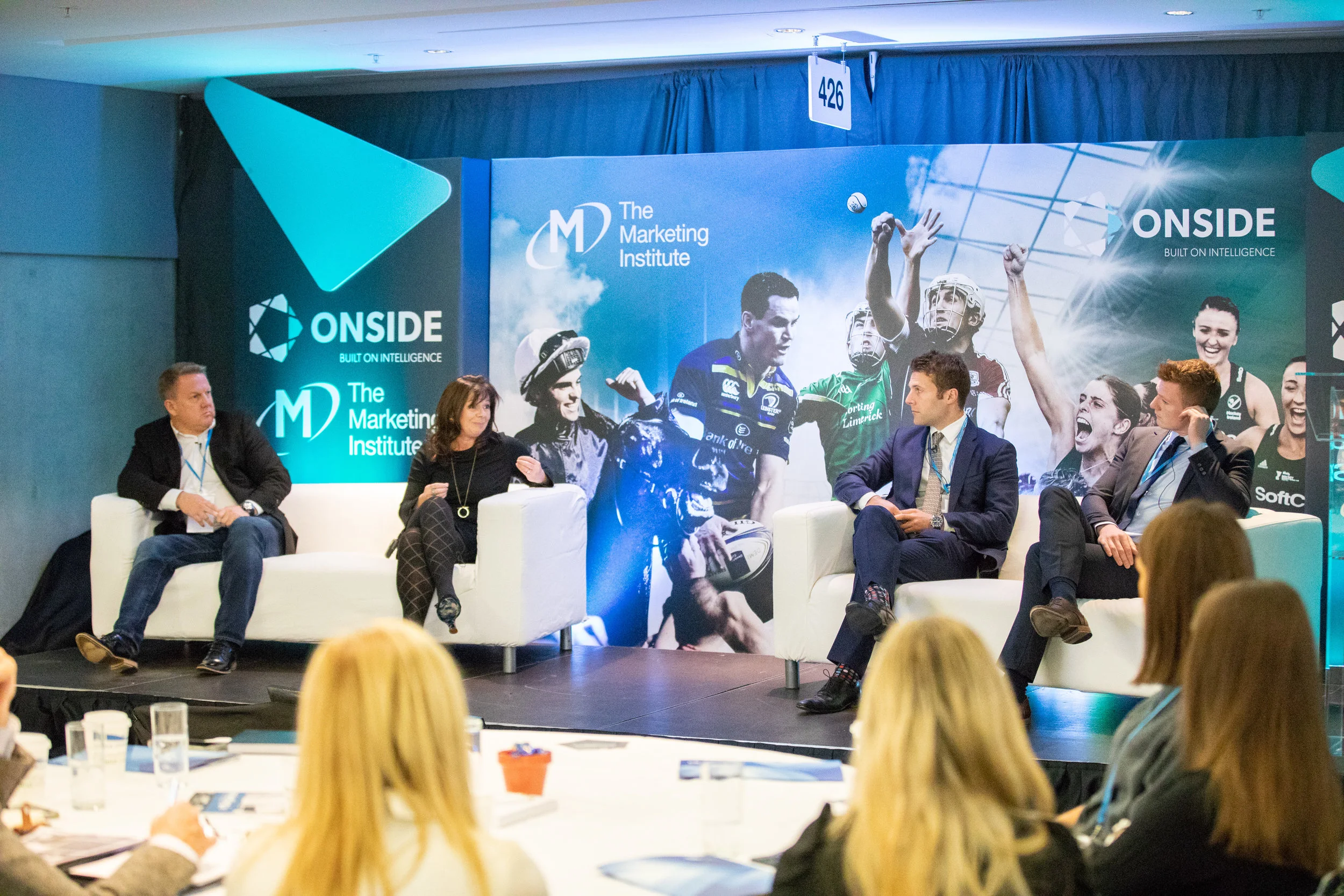 Picture shows from left Paul Tighe, Head of Corporate Marketing, SoftCo ; Deirdre Ashe, Director of Customer and Marketing, Liberty Insurance ; Charles Coyle, General Manager, Tayto Park and Joe Canning, Senior Consultant, ONSIDE at the annual "Who 