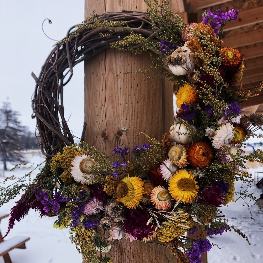 Happy solstice! To celebrate, we made wreaths from our dried farm flowers and soup from our spring veg. I chose asparagus; frozen prior to the summer solstice it&rsquo;s a good reminder that we are on our way back up. There was also storm prep today,