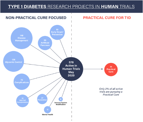 type 1 diabetes research studies)