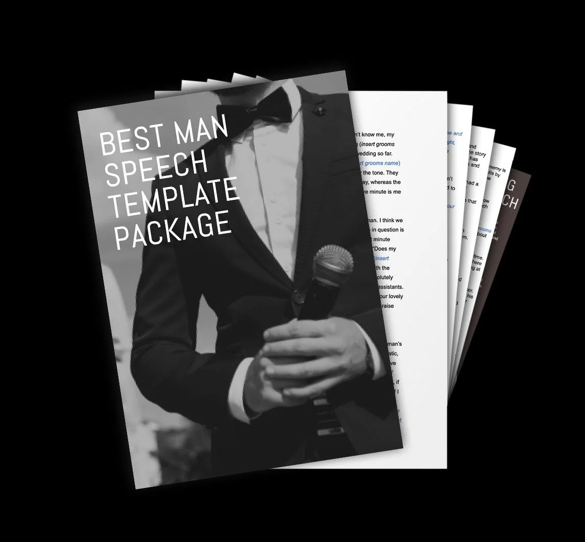 The Best Best Man Speech Template with prewritten jokes — Stand up
