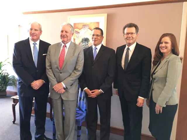 With the chairman & commissioners of the Fulton County Commission