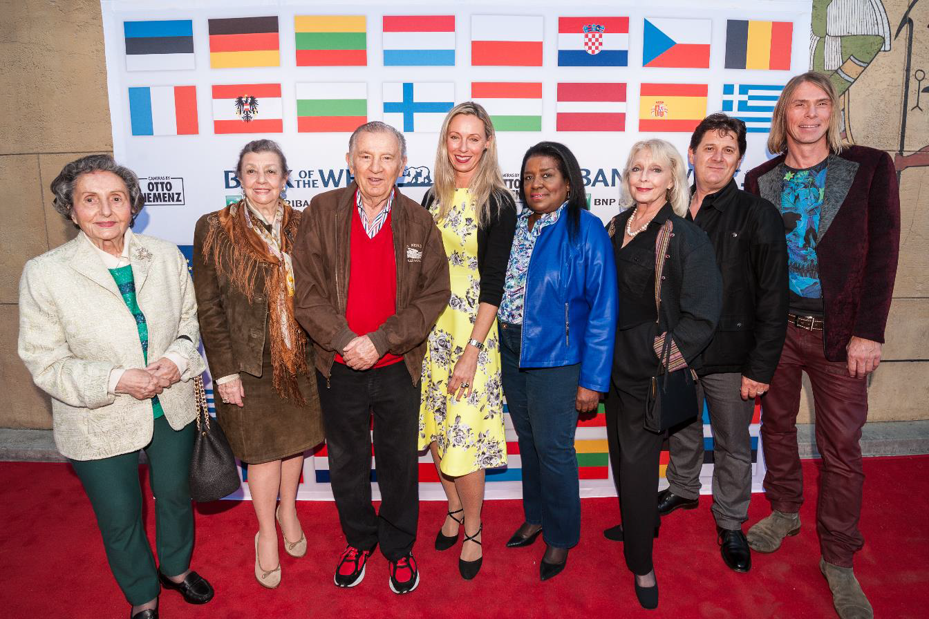 Consul General Ulrike Ritzinger (center) with attendees from the Austrian American Council and sponsor Otto Nemenz (third from left)