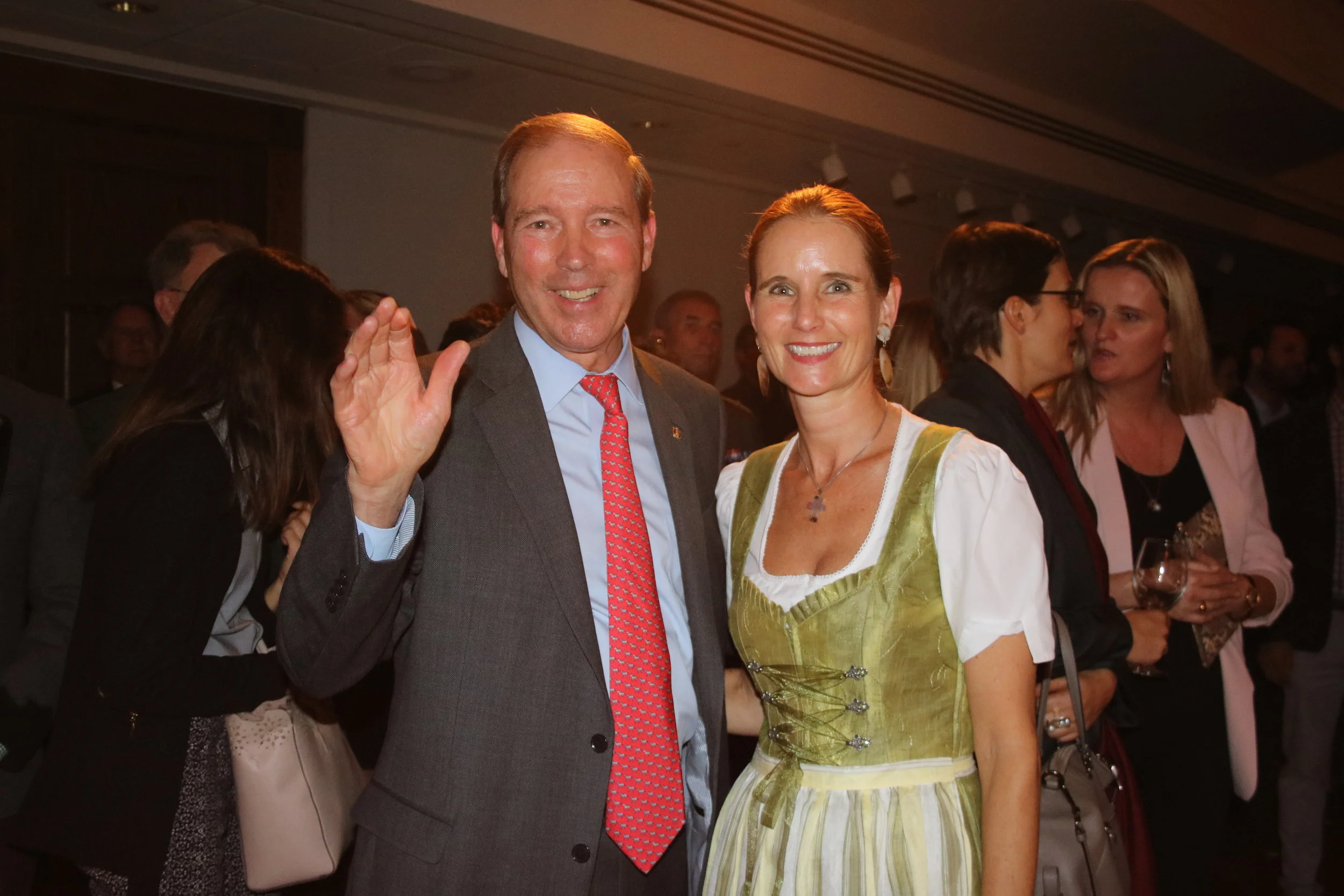  U.S. Senator Tom Udall with Gudrun Faudon-Waldner 