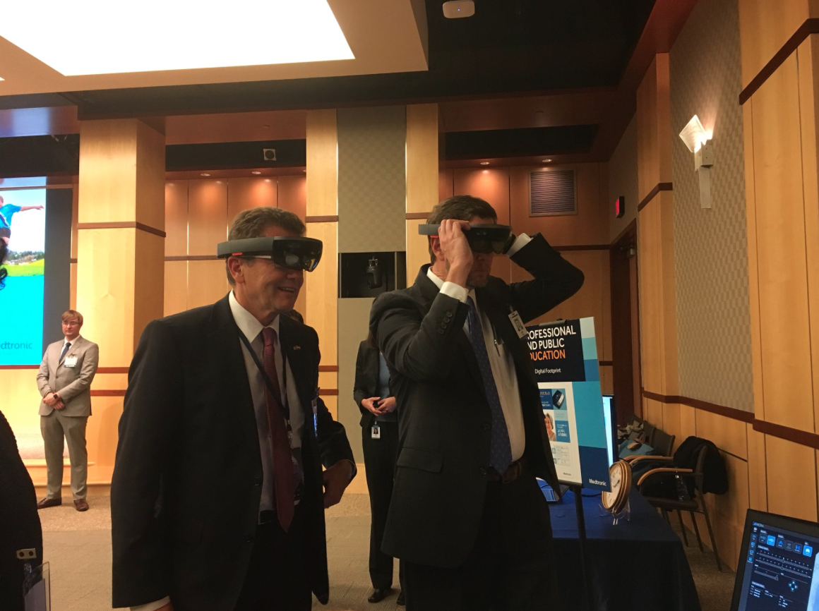 Ambassador Waldner at the medical technology company Medtronic in Minneapolis, MN